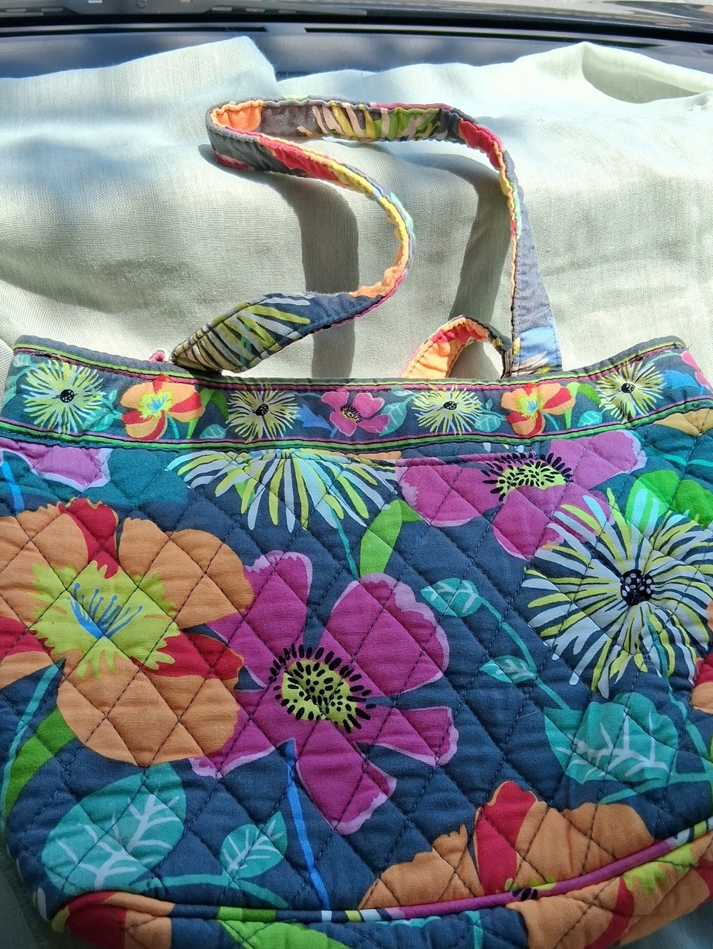 Vera Bradley Quilted Floral Tote Bag in Multicolor - Women Bags